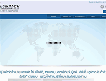 Tablet Screenshot of euromachthailand.com